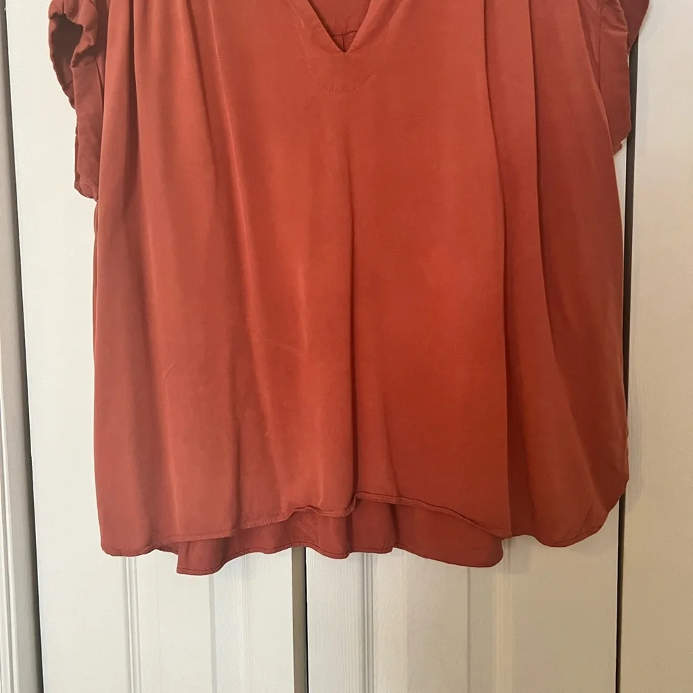 Rose & Olive Rust Blouse - Picture 3 of 9